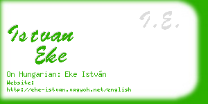 istvan eke business card